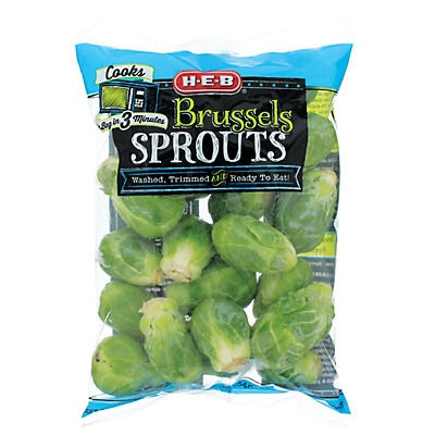 slide 1 of 1, H-E-B Brussel Sprouts, 12 oz