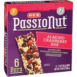 H-E-B Passionut Snack Bars - Almond Cranberry