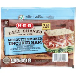 H-E-B Deli Shaved Mesquite-Smoked Ham Lunch Meat