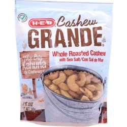H-E-B Cashew Grande Whole Roasted Cashews with Sea Salt