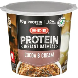 H-E-B 10g Protein Instant Oatmeal Cup - Cocoa & Cream