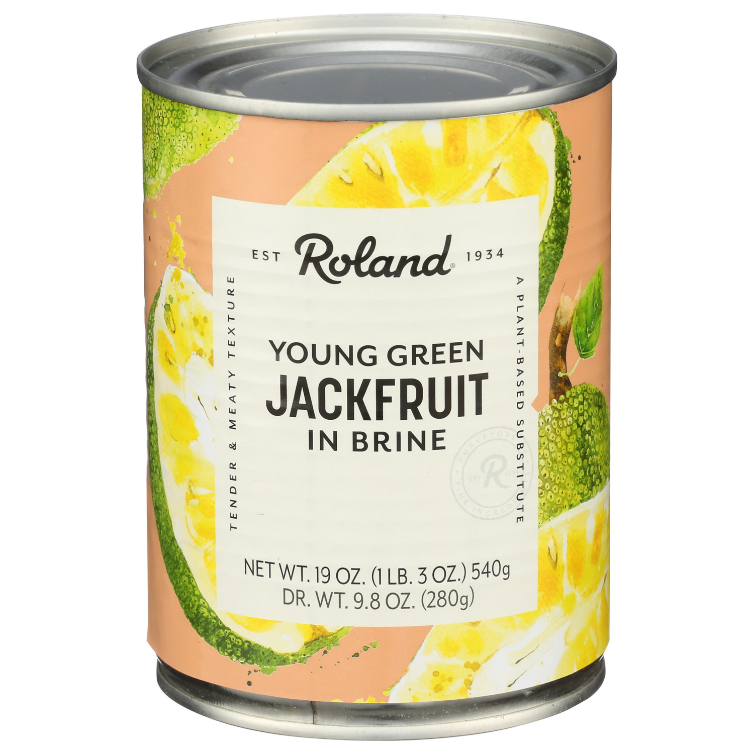 slide 1 of 3, Roland In Brine Young Green Jackfruit 19 oz, 19 oz