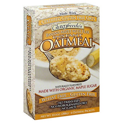 slide 1 of 4, Glutenfreeda Instant Oatmeal Banana Maple With Flax, 10.5 oz