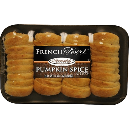 slide 1 of 1, Specialty Bakers Pumpkin Spice Latte French Twirls, 8 oz