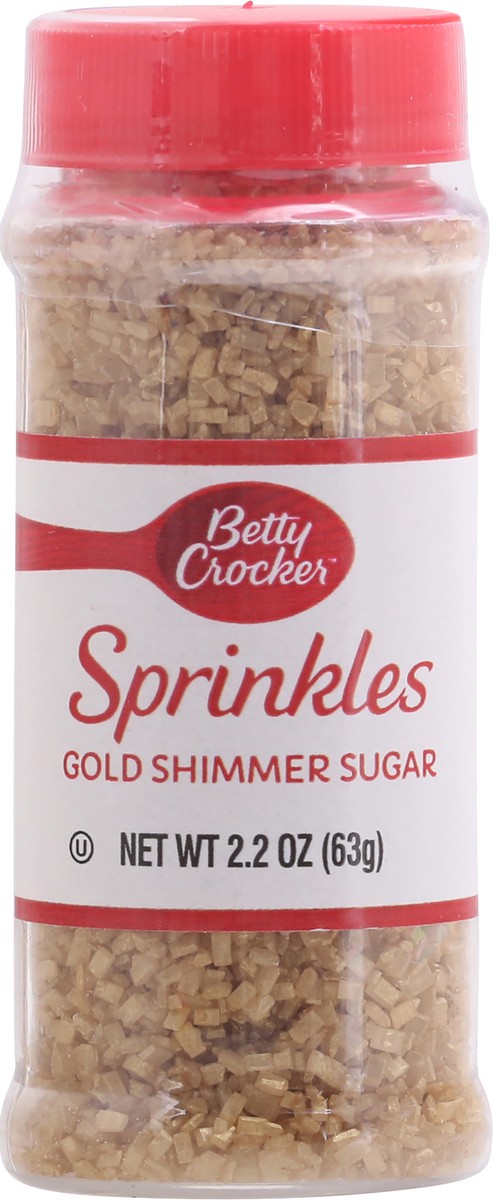 slide 1 of 11, Betty Crocker Gold Shimmer Sugar Sprinkles 2.2 oz, 2.2 oz