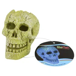 GloFish Skull Fish Tank Ornament
