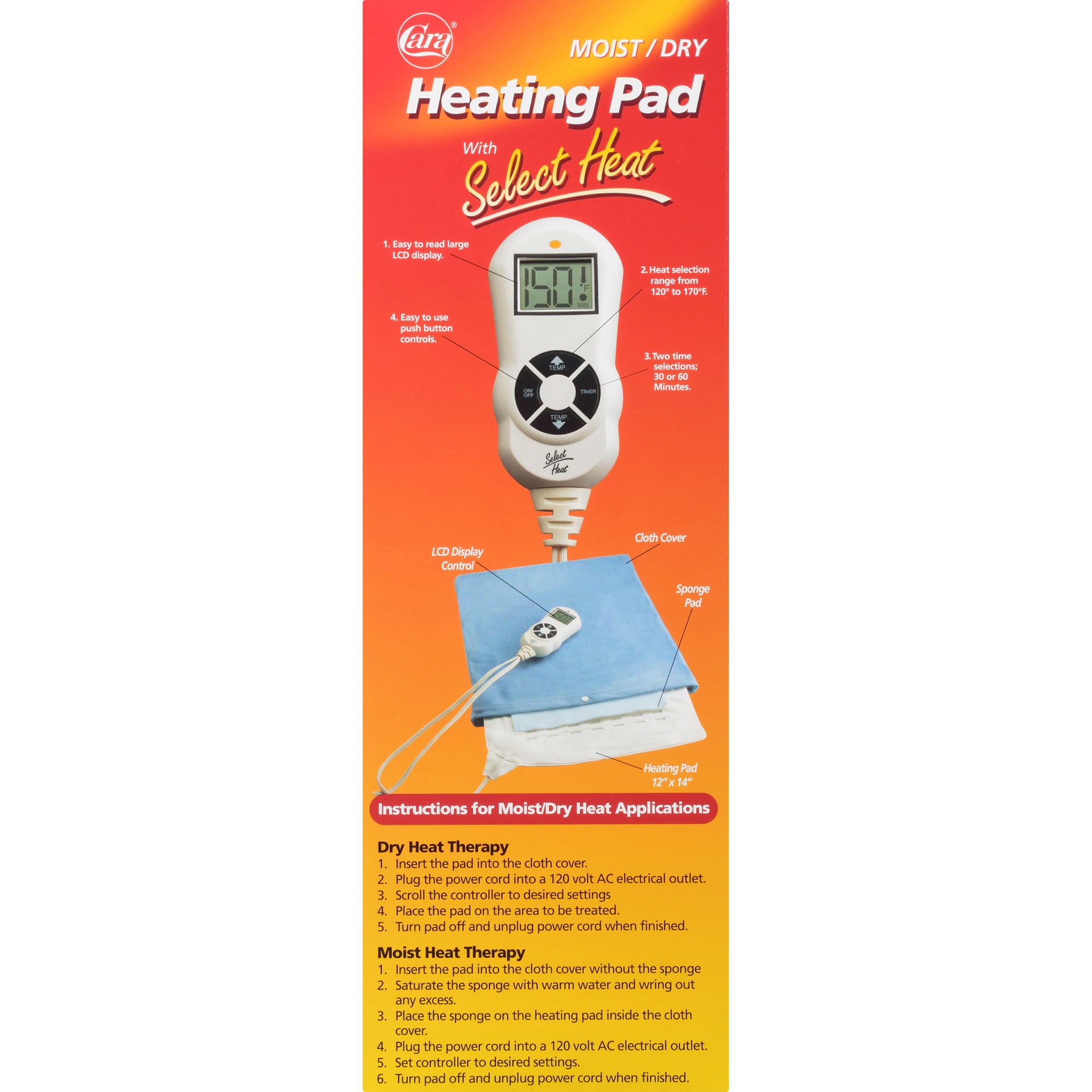 slide 6 of 6, Cara Heating Pad 1 ea, 1 ea