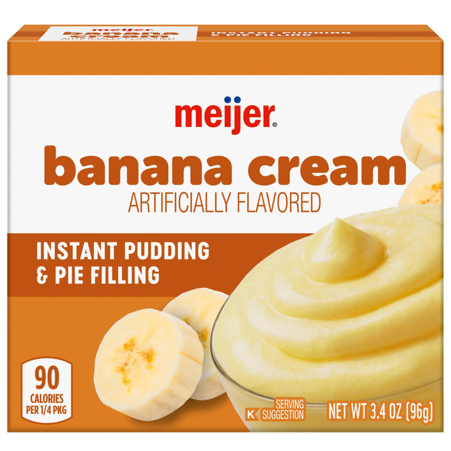 slide 1 of 8, Instant Banana Cream Pudding & Pie Filling, 3.4 Oz, 3.4 oz