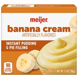 Instant Banana Cream Pudding & Pie Filling, 3.4 Oz