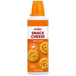Meijer Sharp Cheddar Spray Cheese, 8 Oz