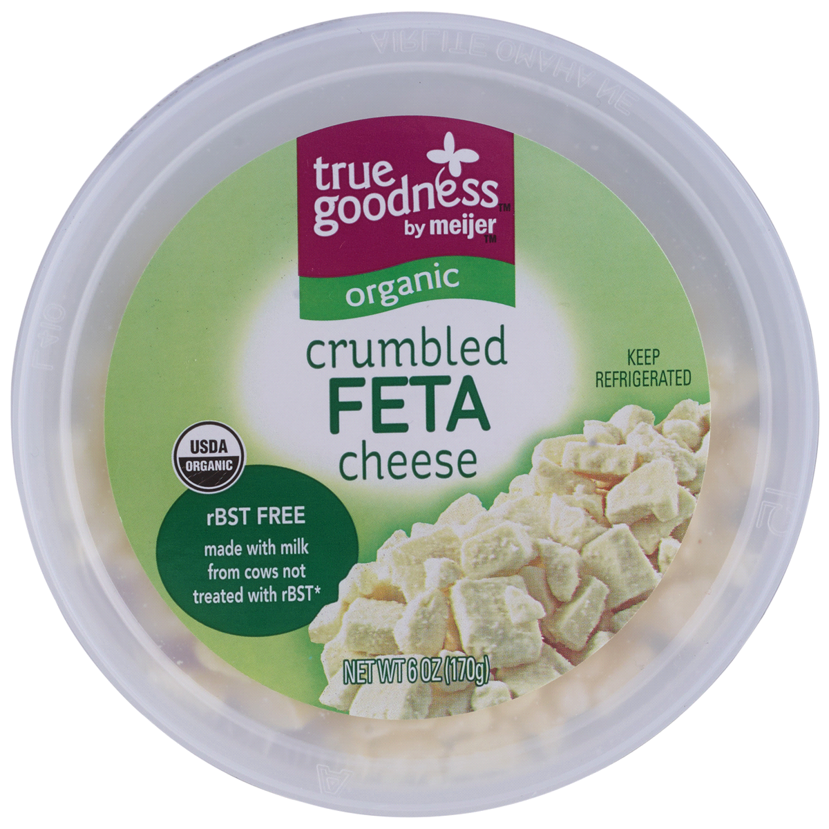 slide 5 of 5, True Goodness Organic Crumbled Feta, 6 oz