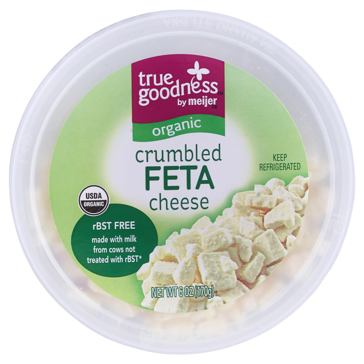 slide 3 of 5, True Goodness Organic Crumbled Feta, 6 oz