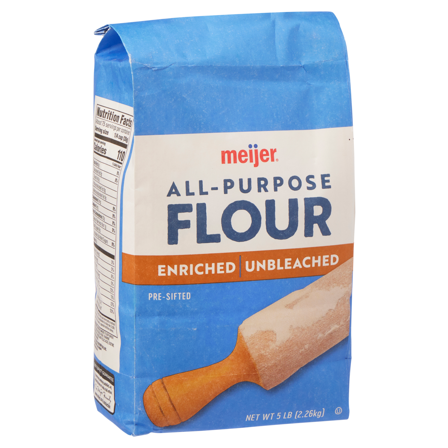 slide 4 of 4, Meijer All-Purpose Unbleached Flour, 5 lb