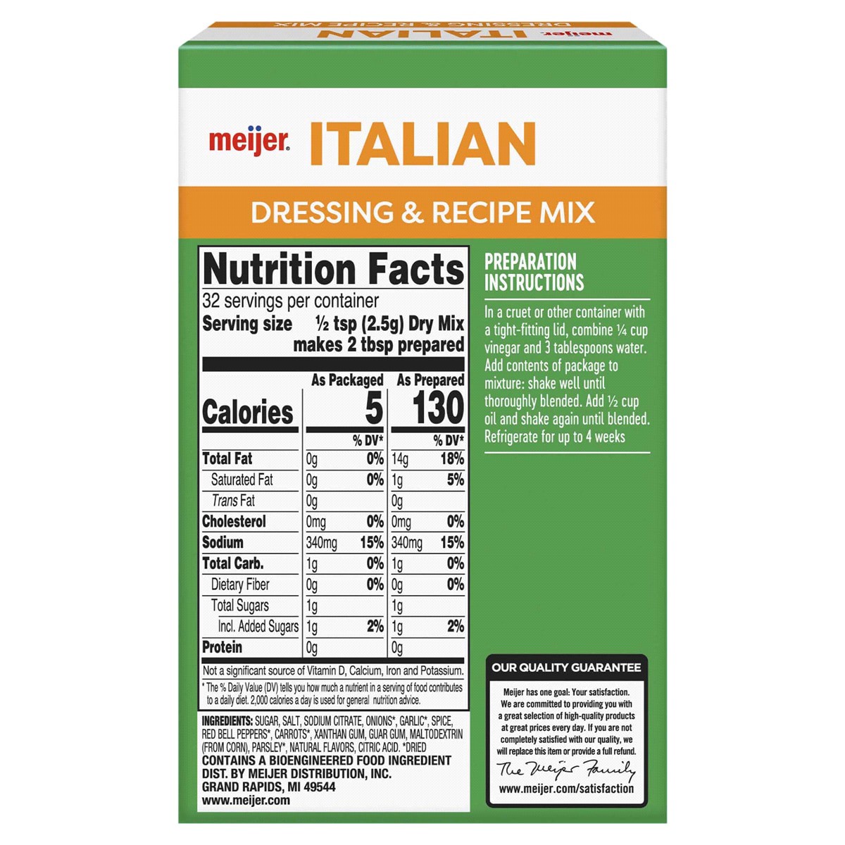 slide 2 of 2, Meijer Italian Dressing & Recipe Mix, 2.8 oz