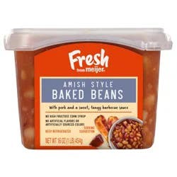 Fresh From Meijer Amish Baked Beans, 16 Oz