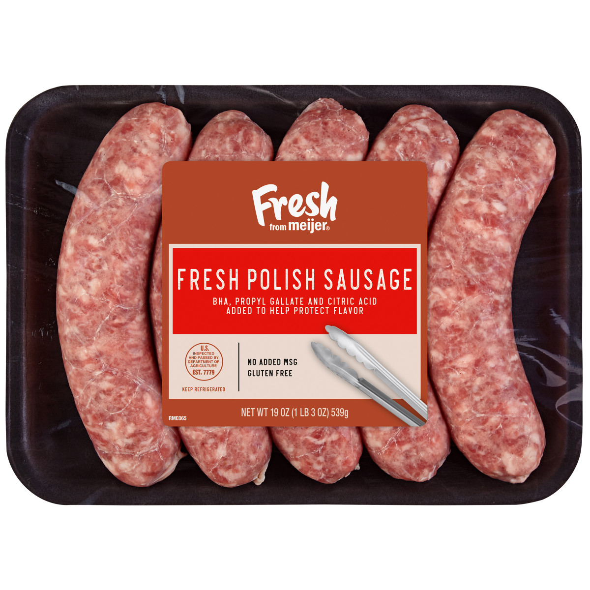 slide 1 of 5, Fresh from Meijer Fresh Polish Sausage, 19 oz, 19 oz