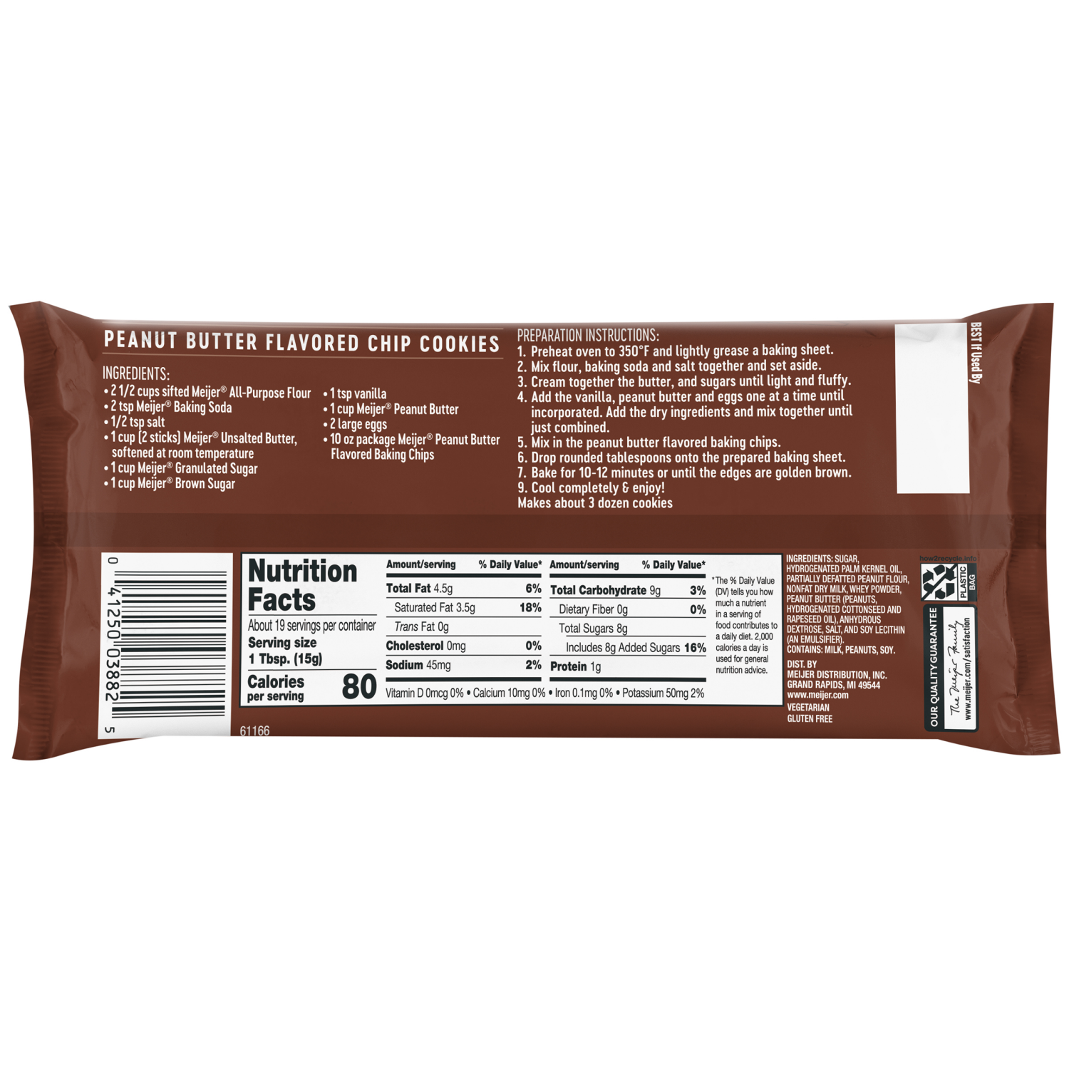 slide 2 of 2, Meijer Peanut Butter Baking Chips, 10 oz