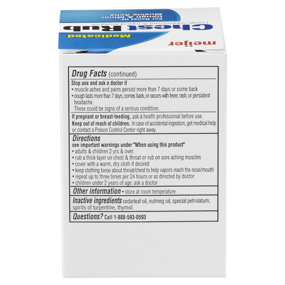 Meijer Medicated Chest Rub 3.53 oz Shipt