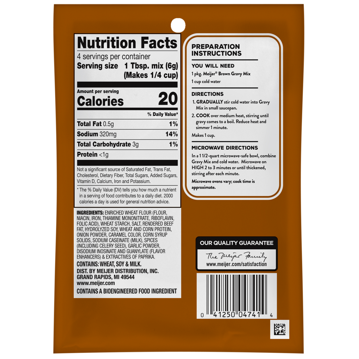slide 2 of 2, Meijer Brown Gravy Mix, 0.87 oz