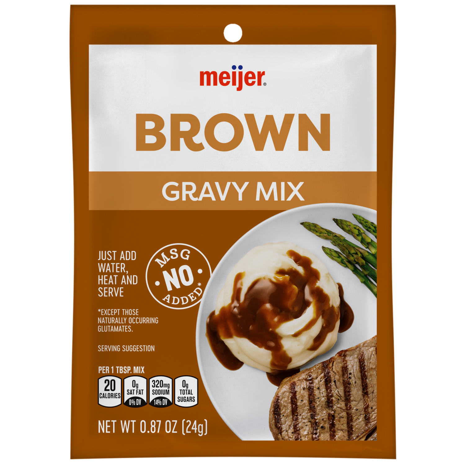 slide 1 of 2, Meijer Brown Gravy Mix, 0.87 oz