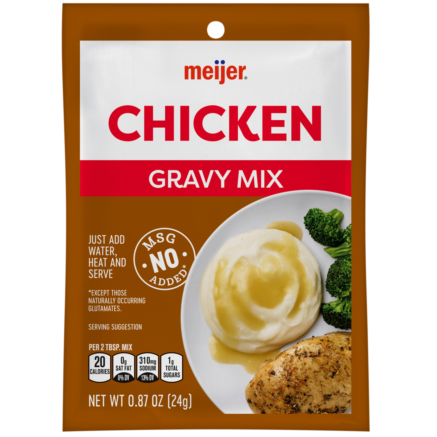 slide 1 of 2, Meijer Chicken Gravy Mix, 0.87 oz