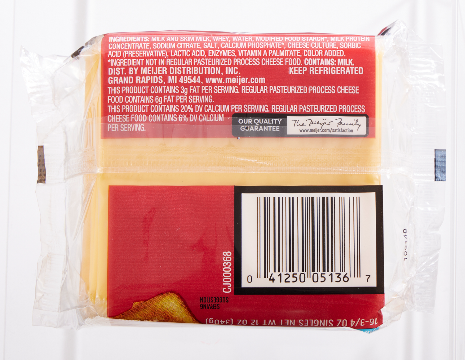 slide 2 of 6, Meijer American Cheese Singles, 12 oz