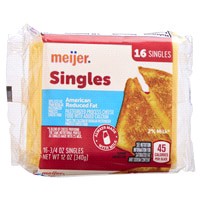 slide 3 of 25, Meijer 2% American Cheese Singles, 12 oz