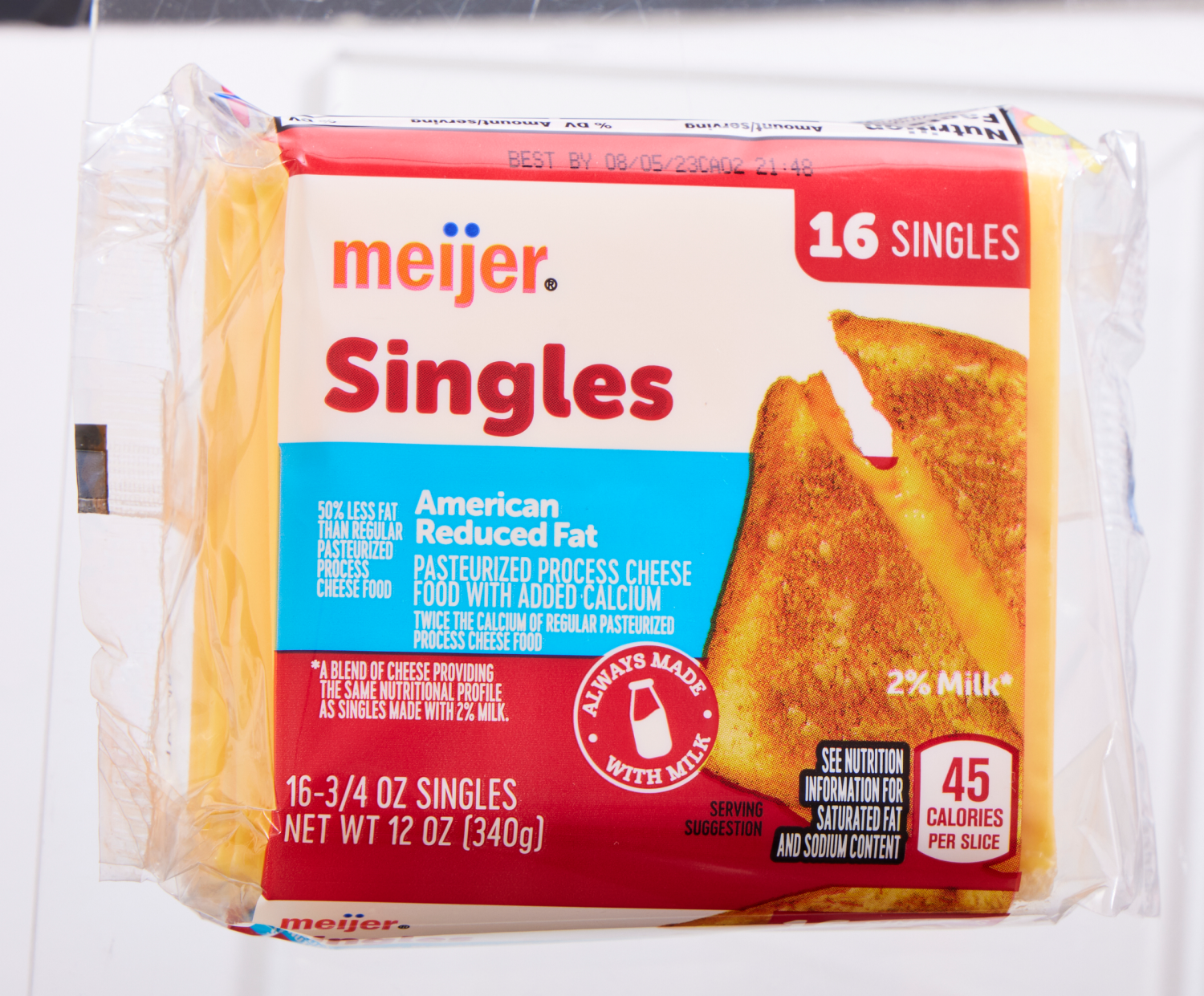slide 4 of 6, Meijer American Cheese Singles, 12 oz