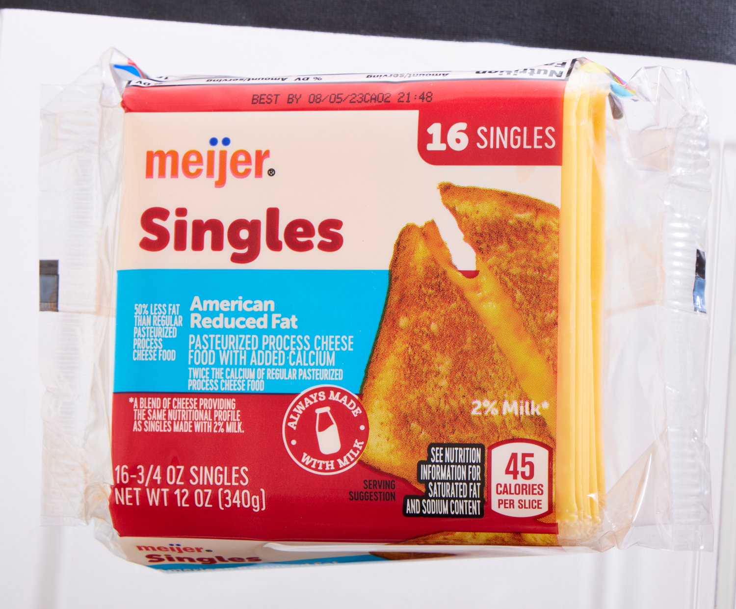 slide 5 of 6, Meijer American Cheese Singles, 12 oz