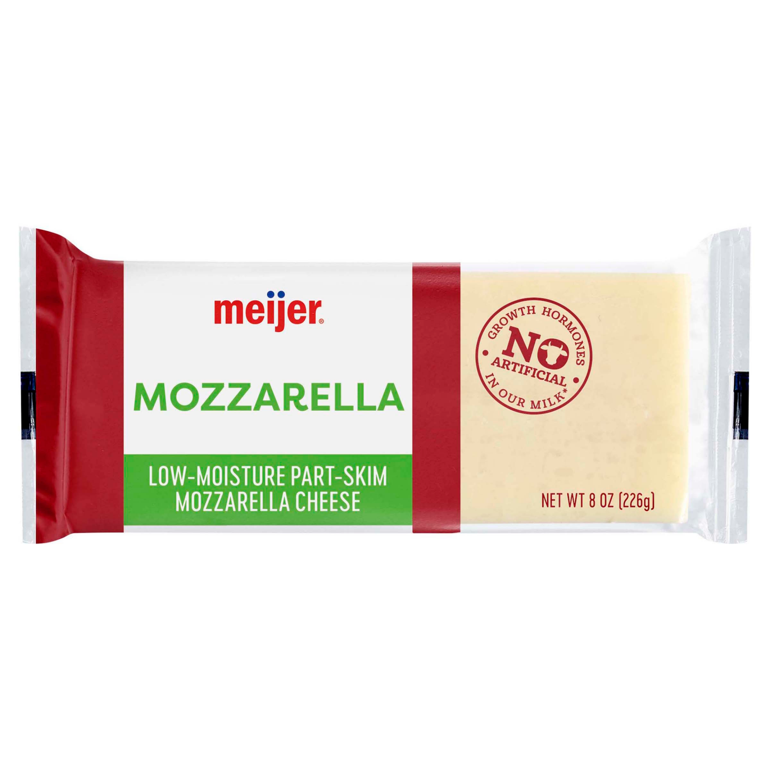 slide 1 of 2, Meijer Chunk Mozzarella Cheese, 8 oz