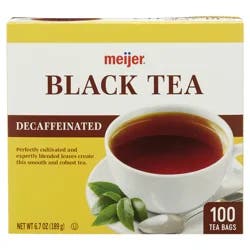 Meijer Decaf Black Tea- 100 ct