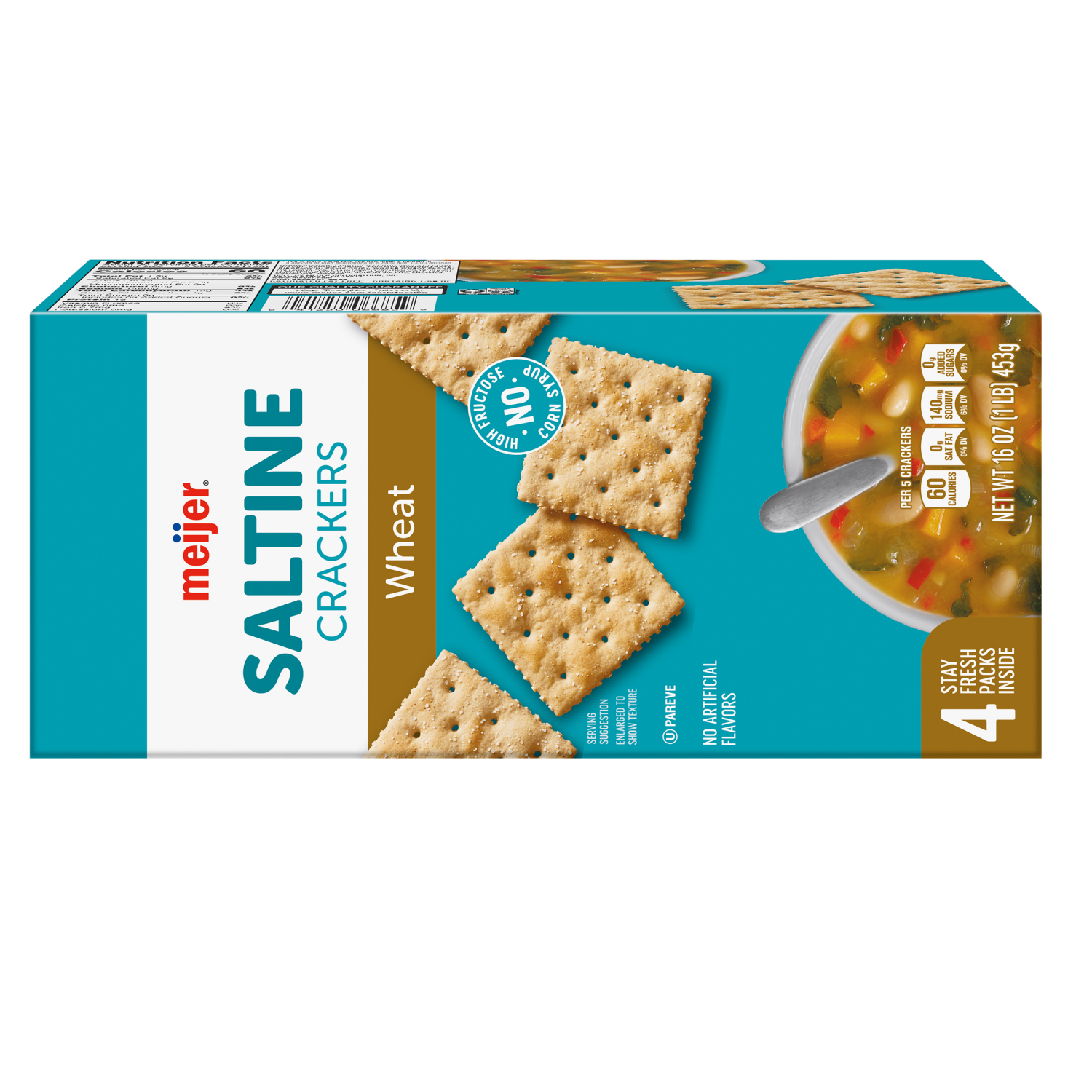 slide 2 of 8, Meijer Select Wheat Saltine Crackers, 16 oz