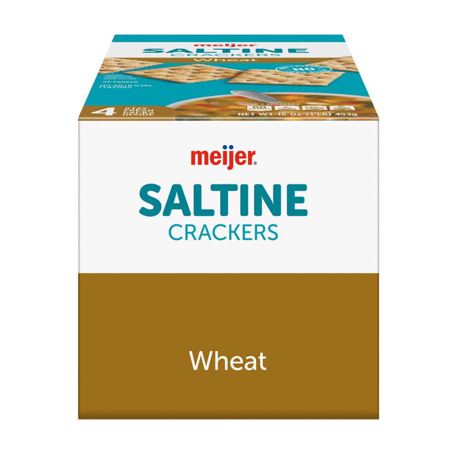slide 3 of 8, Meijer Select Wheat Saltine Crackers, 16 oz