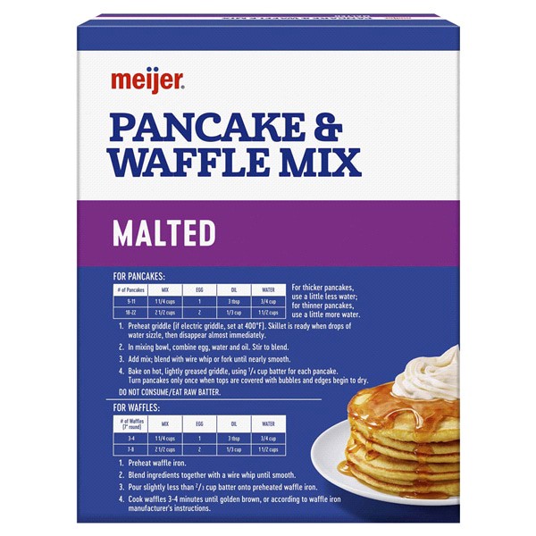 slide 5 of 29, Meijer Malted Pancake & Waffle Mix, 32 oz