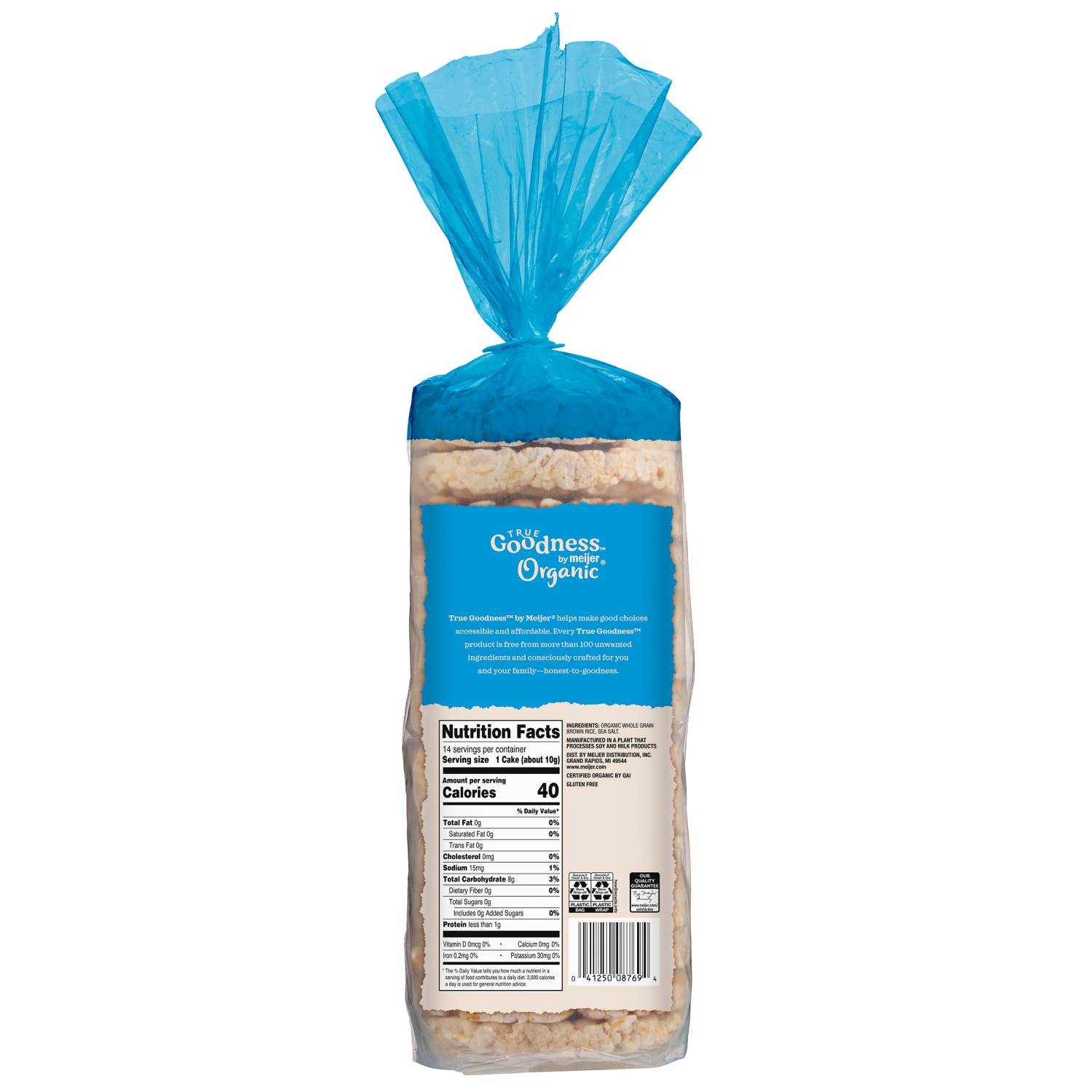 slide 2 of 3, True Goodness Organic Rice Cakes, 4.9 oz