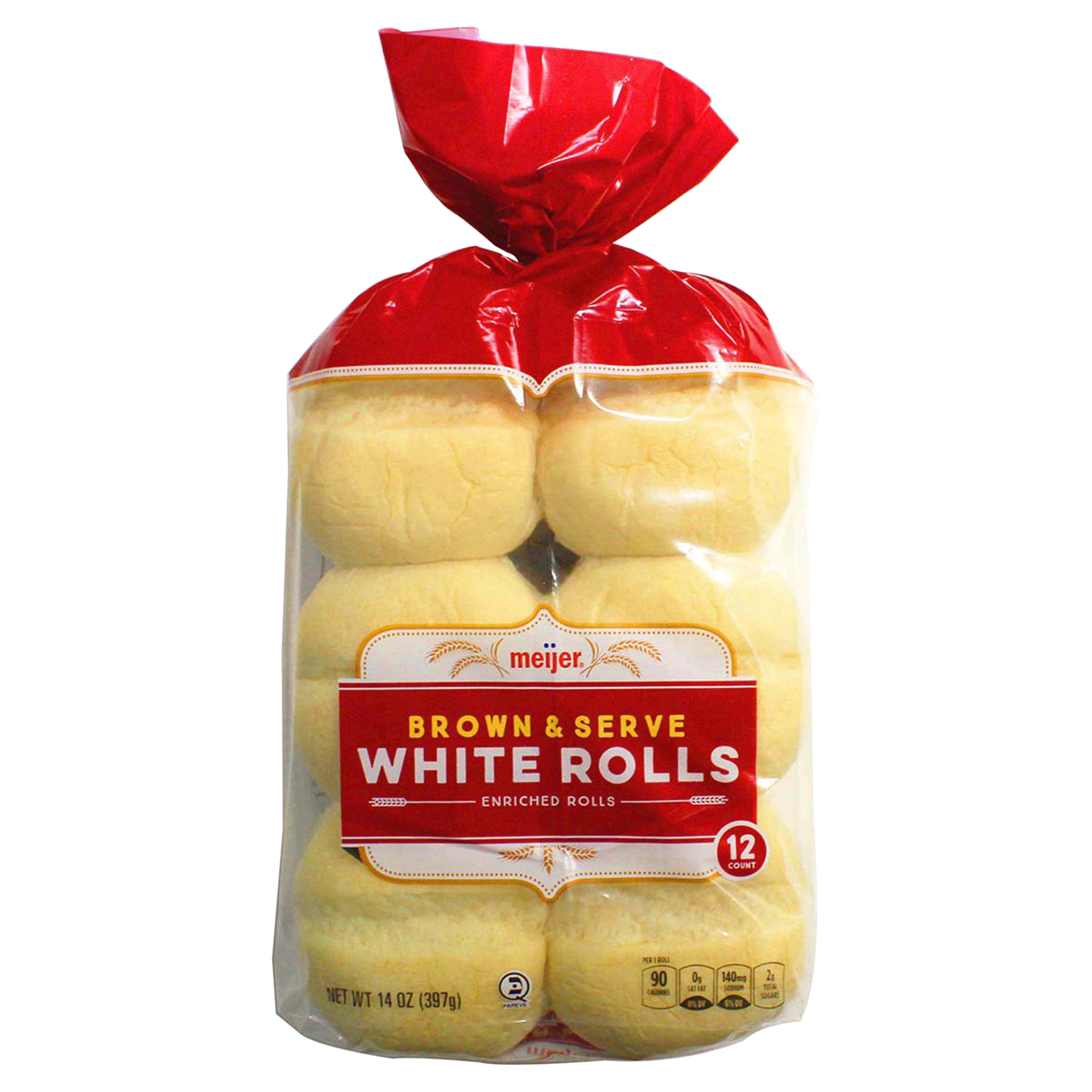 slide 1 of 1, Meijer White Dinner Rolls, 12 ct