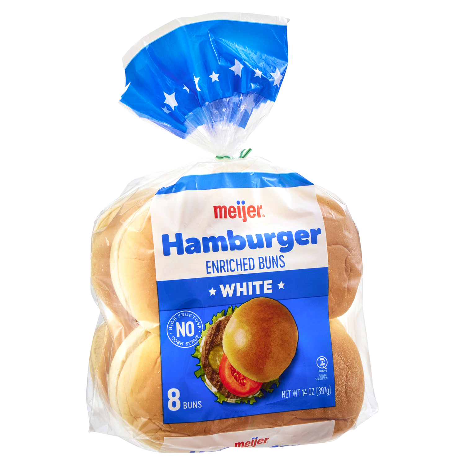 slide 3 of 3, Meijer Hamburger Buns, 8 ct