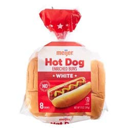 Meijer Hot Dog Buns, 8 Count 13oz.