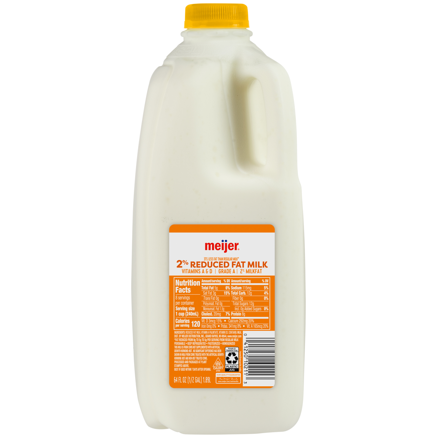 slide 1 of 2, Meijer 2% Reduced Fat Milk, ½ Gallon, 64 oz