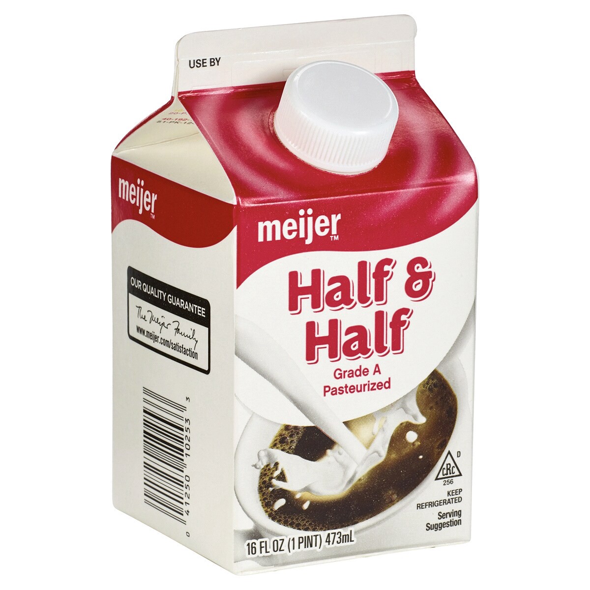 slide 5 of 6, Meijer Half & Half, 16 fl oz