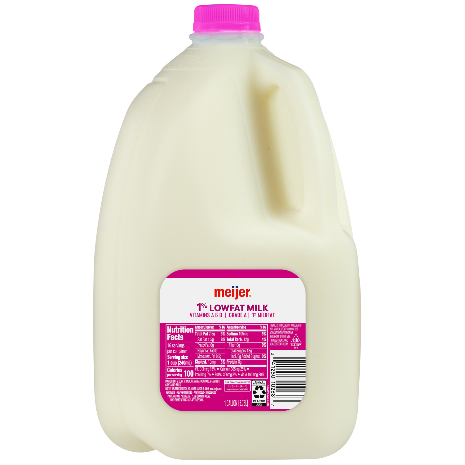 slide 1 of 2, Meijer 1% Lowfat Milk, Gallon - 1 gal, 1 gal