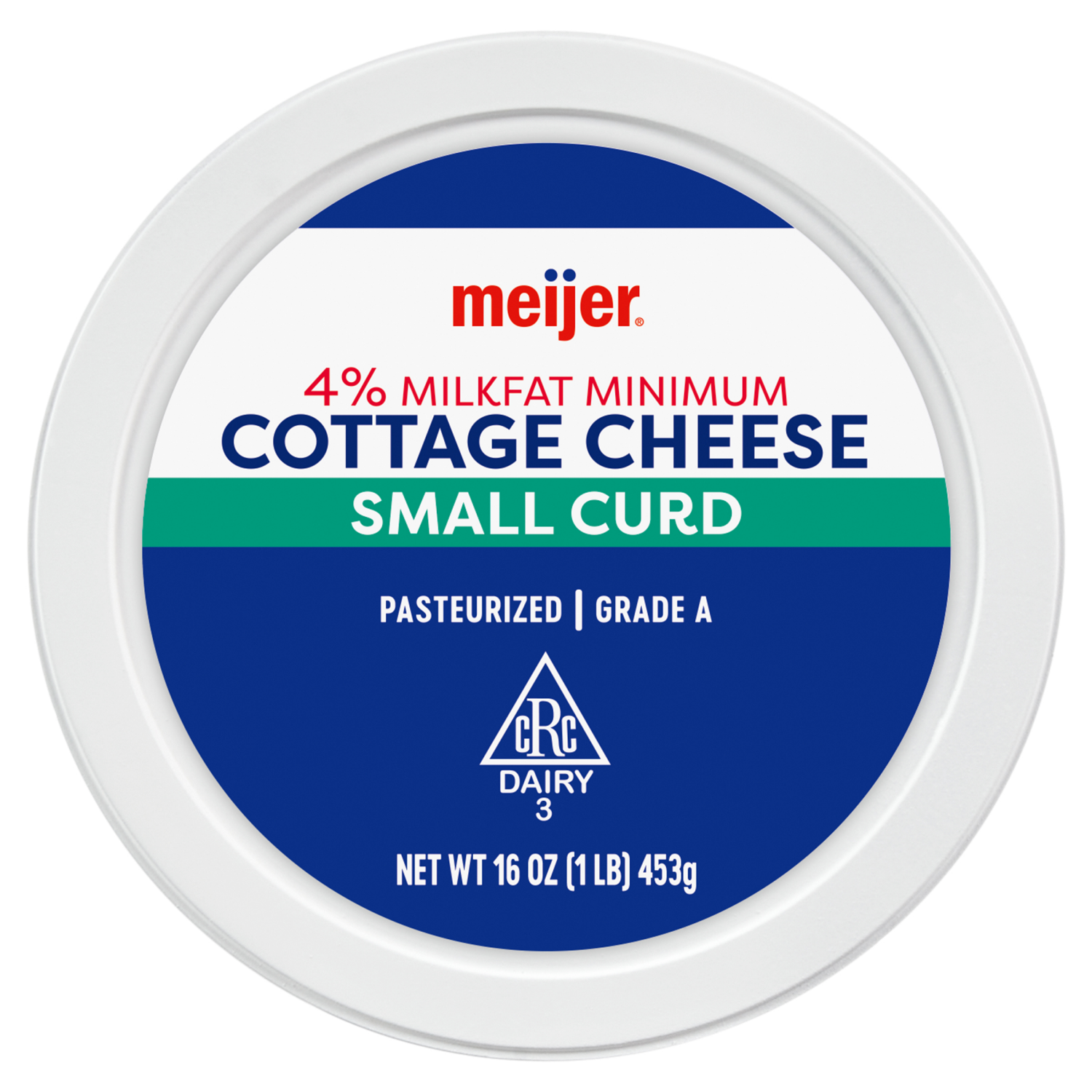 slide 4 of 4, Meijer Cottage Cheese, Small Curd, 16 oz