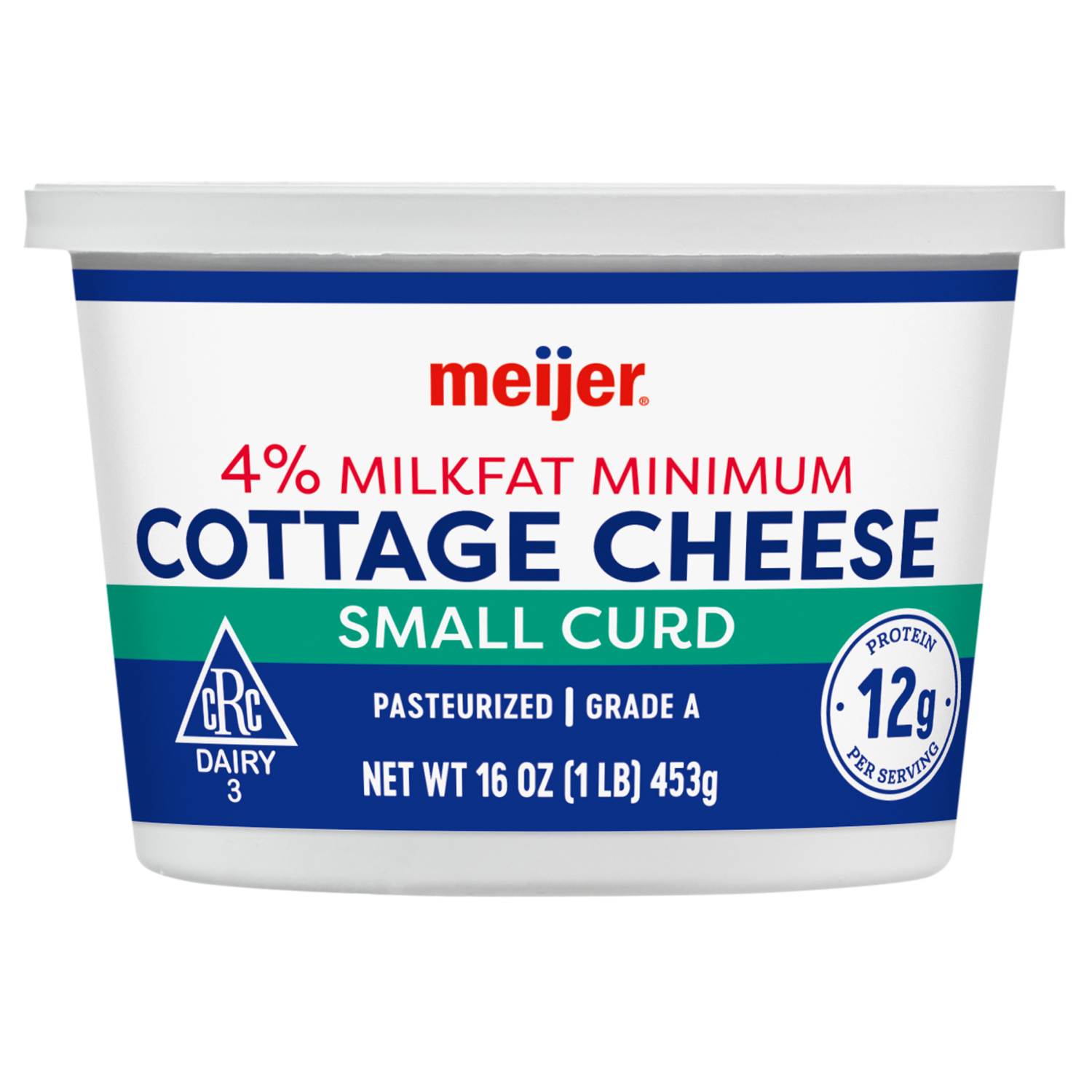 slide 1 of 4, Meijer Cottage Cheese, Small Curd, 16 oz