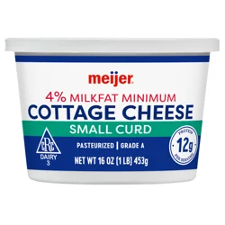 Meijer Cottage Cheese, Small Curd