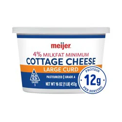 Meijer Cottage Cheese Large Curd,16 Oz