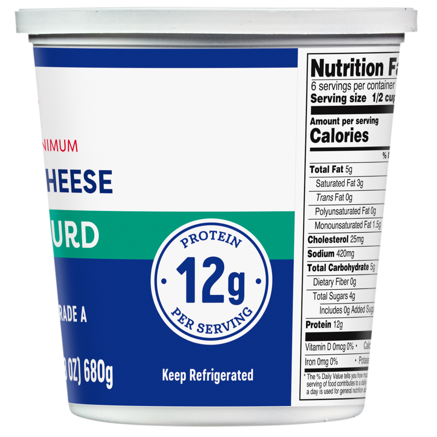 slide 3 of 4, Meijer Small Curd Cottage Cheese, 24 oz