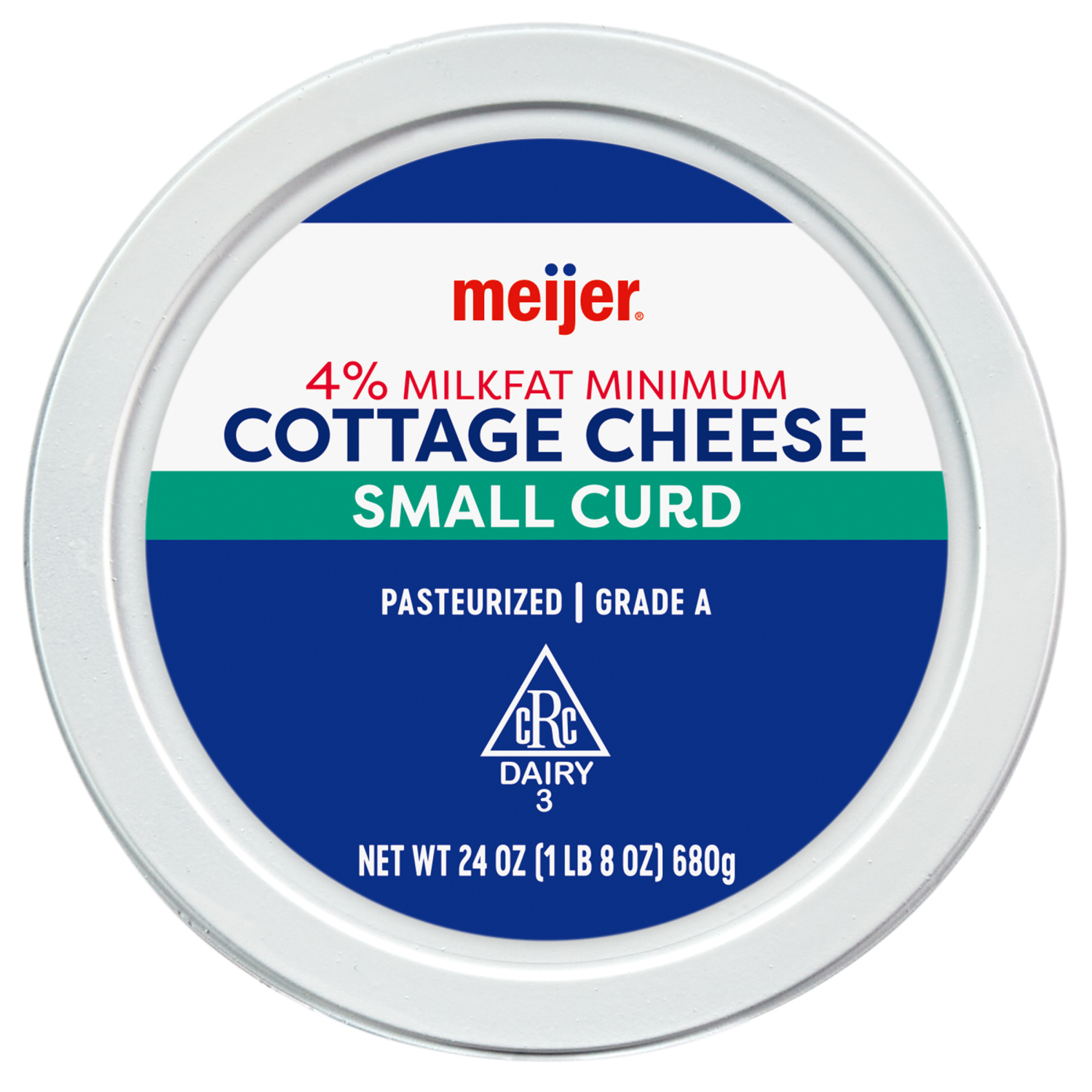 slide 4 of 4, Meijer Small Curd Cottage Cheese, 24 oz