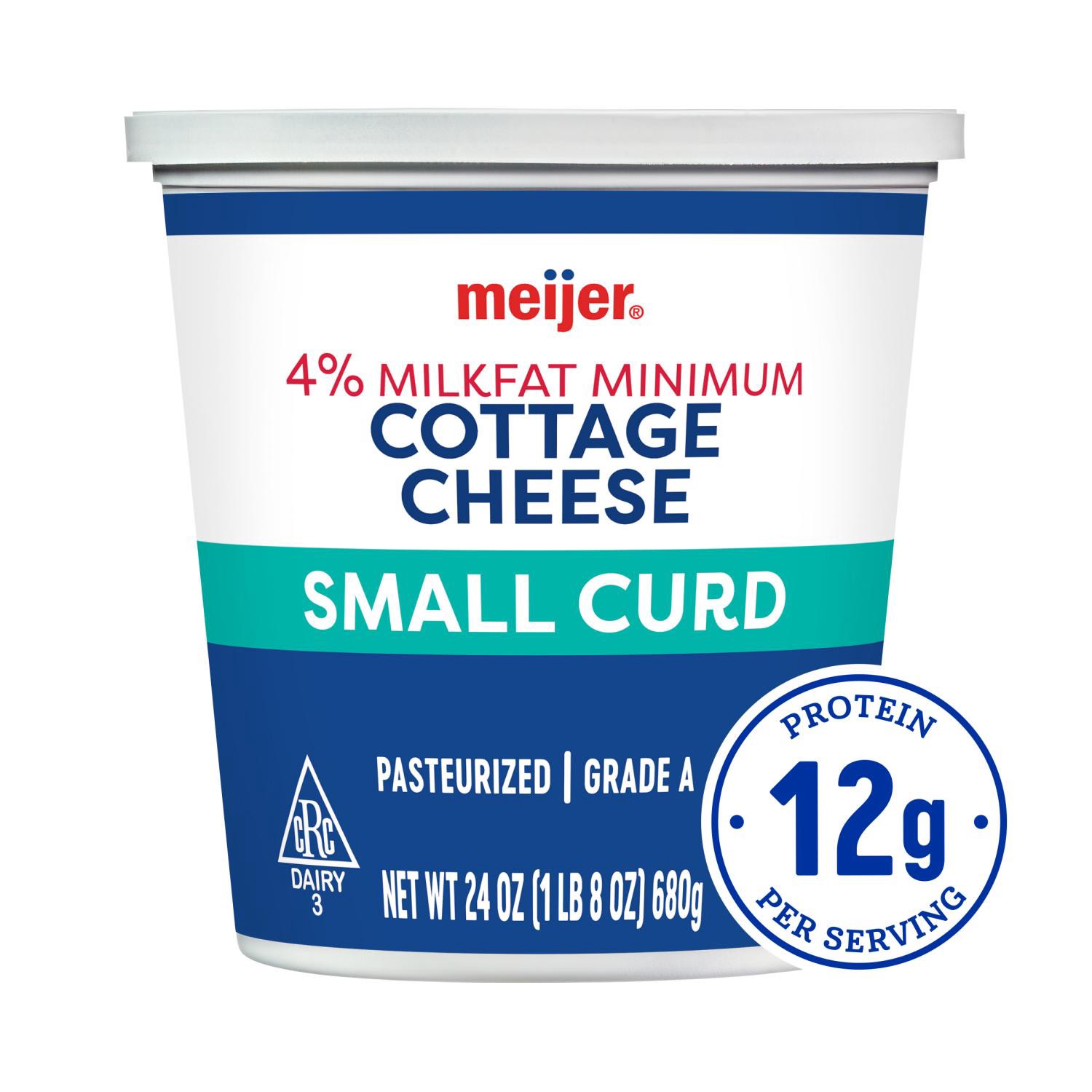 slide 1 of 6, Meijer Cottage Cheese, Small Curd, 24 Oz, 24 oz