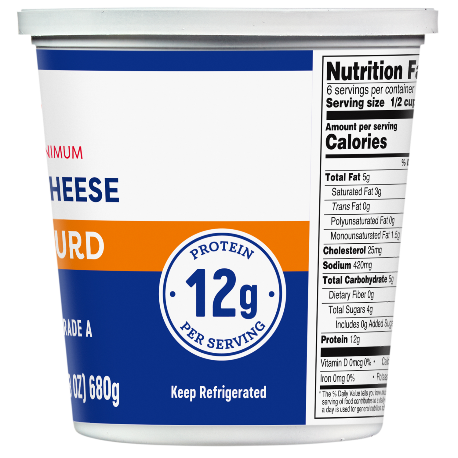 slide 3 of 4, Meijer Large Curd Cottage Cheese - 24 oz, 24 oz