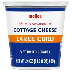 Meijer Large Curd Cottage Cheese - 24 oz